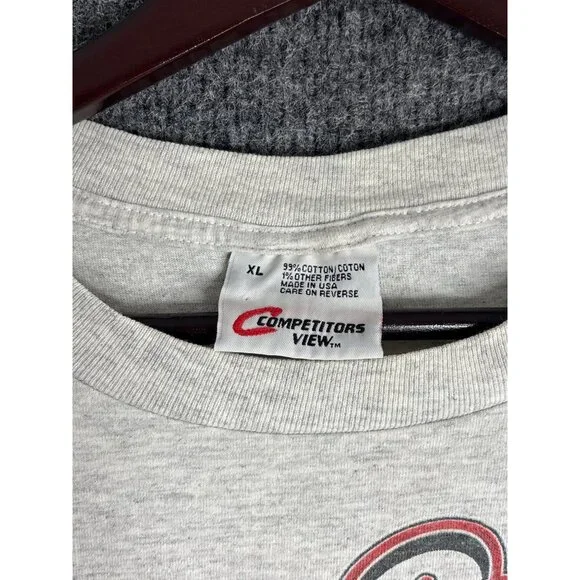 Dale Earnhardt Time Flies NASCAR T-Shirt XL Competitors View Gray Cotton Blend - Picture 3 of 8